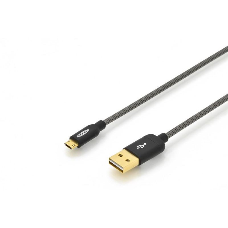 Ednet USB 20 ladekabel 10m sort
